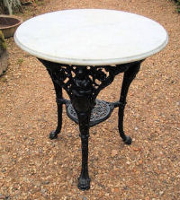 Marble Topped Pub Table