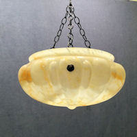 Marbled Glass Electric Light Fitting HL541