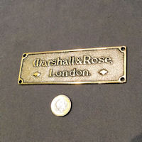 Marshall and Rose London Brass Plaque NP369
