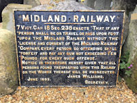 Midland Railway Cast Iron Sign R69