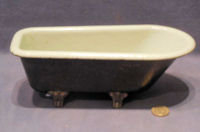 Miniature Cast Iron Roll Top Bath