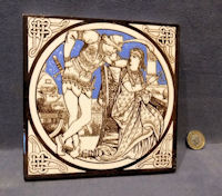 Minton Tile Idylls of a King Series