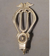 Motor Union Nickel Car Badge