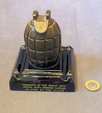 Mounted Hand Grenade Inkwell M161
