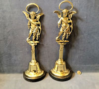 Near Pair of Brass Door Porters DP97