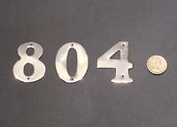 Nickel House Numbers HN29