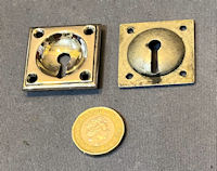 Nickel Keyhole Surround, 3 matching available KC609