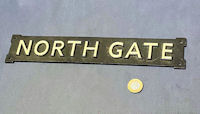 North Gate Brass and Enamelled Nameplate NP421