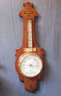 Oak Aneroid Barometer