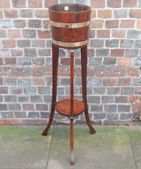 Oak Jardiniere on Stand