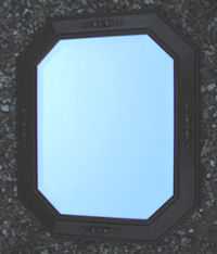 Octagonal Oak Mirror M116