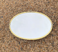 Oval Brass Framed Mirror M226