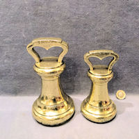 Pair of 7lb & 4lb Brass Weights W356