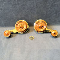 Pair of Boxwood and Brass Interior Bell Pulls BP291