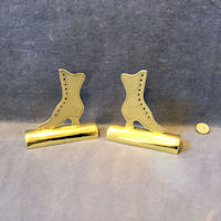 Pair of Brass Boots Mantel Ornaments MO55