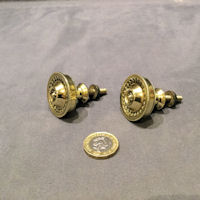 Pair of Brass Cupboard Knobs CK492