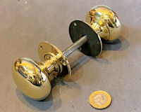 Pair of Brass Door Handles, 3 pairs available DH084