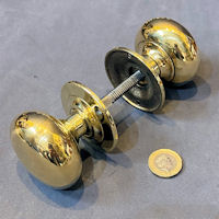 Pair of Brass Door Handles, 3 matching available DH1223