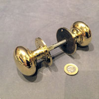 Pair of Brass Door Handles, 3 pairs available  DH926