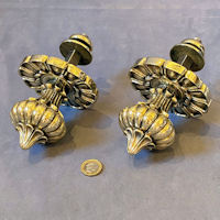 Pair of Brass Door Pull Knobs