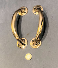 Pair of Brass Door Pulls DP596
