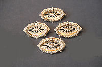 Pair of Brass Drawer Handles, 2 pairs available CK241