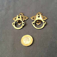 Pair of Brass Drawer Handles CK484