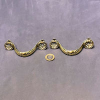 Pair of Brass Drawer Handles CK534