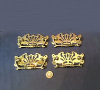 Pair of Brass Drawer Handles, 2 pairs available CK372
