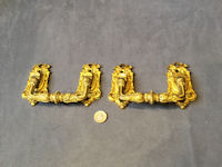 Pair of Brass Drop Pull Handles DP542