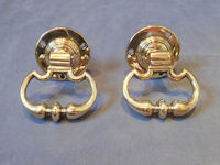 Pair of Brass Drop Ring Handles