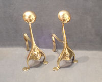 Pair of Brass Fire Dogs FD99