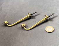 Pair of Brass Hat Hooks CH161