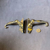 Pair of Brass Lever Door Handles, 2 pairs available DH965