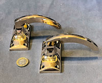 Pair of Brass Lever Door Handles DH991