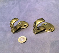 Pair of Brass Picture Rod Mounting Hooks PH35