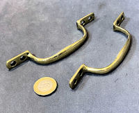 Pair of Brass Sash Window Lifts, 2 pairs available W535