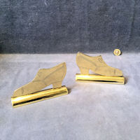 Pair of Brass Shoe Mantel Ornaments MO63
