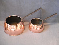 Pair of Copper Saucepans SP179