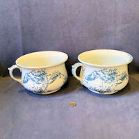 Pair of Doulton Ceramic Chamberpots CP114