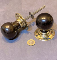 Pair of Ebony Door Handles DH1219