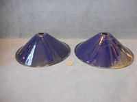 Pair of Enamelled Coolie Lamp Shades S66