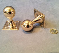 Pair of Gibbons Brass Door Handles DH582