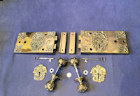 Pair of Gibbons Brass Rim Lock Sets RL793