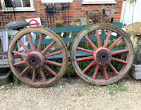 Pair of Heavy Cartwheels