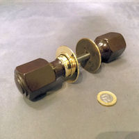 Pair of Hexagonal Bakelite Door Handles DH923