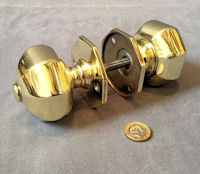 Pair of Huge Brass Door Handles