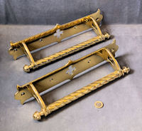 Pair of Large Brass Door Pulls, 3 pairs available DP664