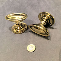 Pair of Oval Brass Door Handles, 4 pairs available DH944