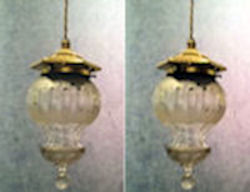 Pair of Pendant Electric Light Fittings